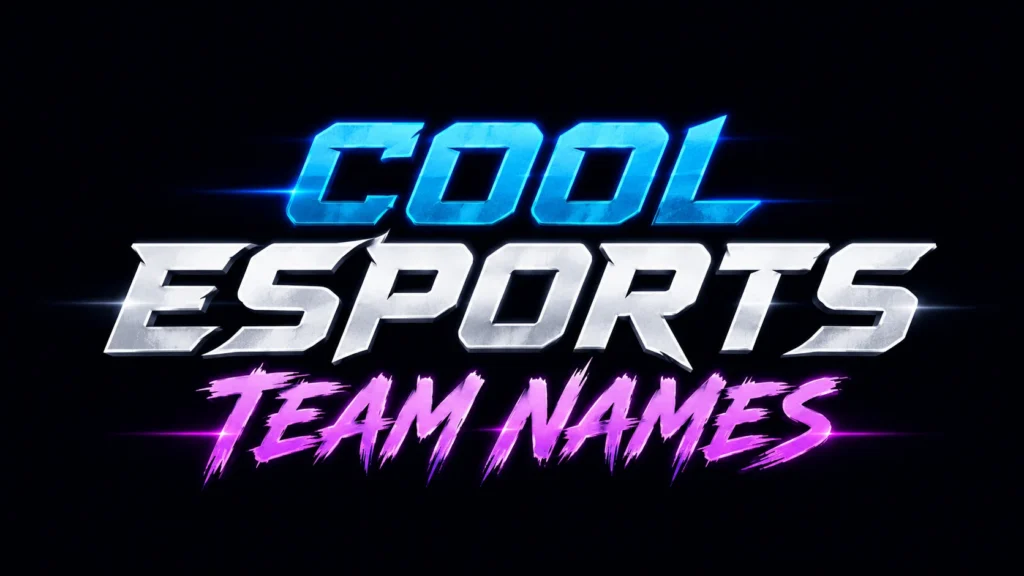 Cool Esports Team Names: Ultimate Guide to Choosing a Name That Stands Out