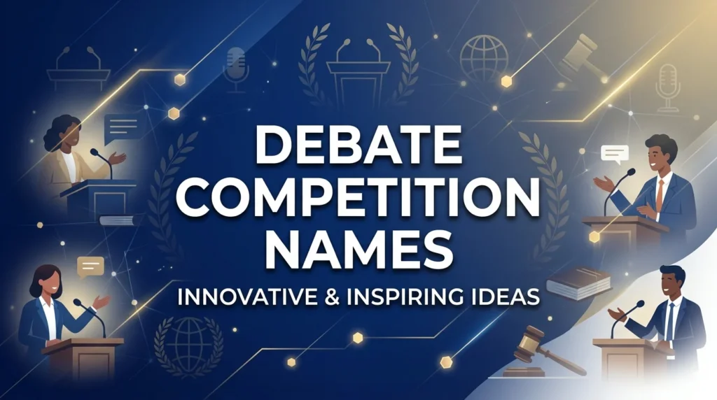 Debate Competition Names: Creative Ideas to Inspire Powerful Arguments and Winning Teams