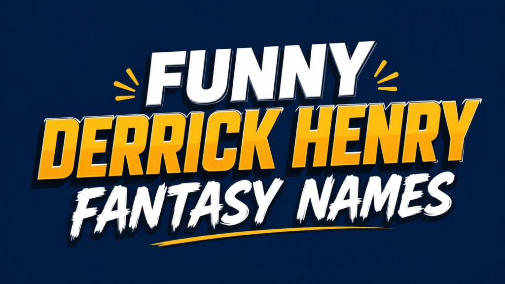 Funny Derrick Henry Fantasy Names That Will Make Your League Laugh